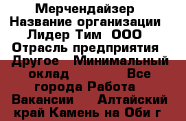 Мерчендайзер › Название организации ­ Лидер Тим, ООО › Отрасль предприятия ­ Другое › Минимальный оклад ­ 27 000 - Все города Работа » Вакансии   . Алтайский край,Камень-на-Оби г.